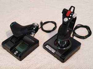 Saitek X52 PRO flight joystick +Flight Simulator X demo disc - PS4, PC, Xbox, PSP Games on Aster Vender