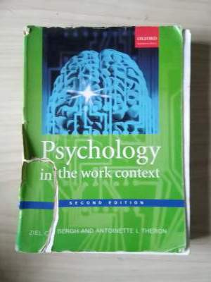 Psychology in the work place context - Technical literature on Aster Vender