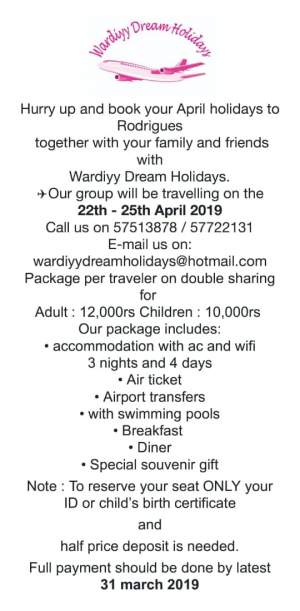 Rodrigues April 2019 Package - Others