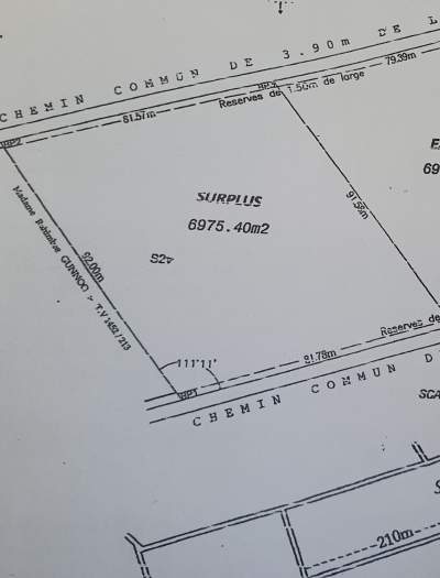 20 Pied Land for sale 6975.40 Sq Meters - Land on Aster Vender