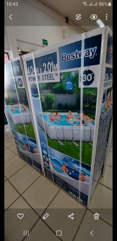 Bestway Swimming Pool 4.04 m x 2.01 m - Other Outdoor Sports & Games
