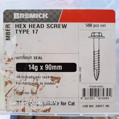 Bremick Australis 14 g x 90 mm Screw for Profilage Roofing - Others