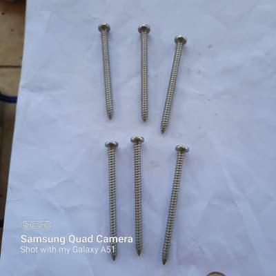 Stainless Steel A2 Philips Pan Head Screw 4.8mm x 70mm - Others