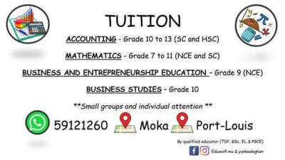 TUITION - Accounts on Aster Vender