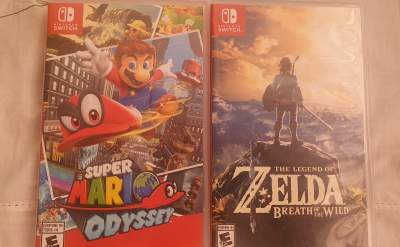 Super Mario Odysee + Zelda Breath of the Wild - Nintendo Switch Games