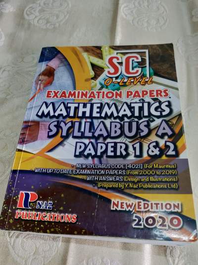 SC 0 level maths syllabus A paper 1 and 2 - Children's books
