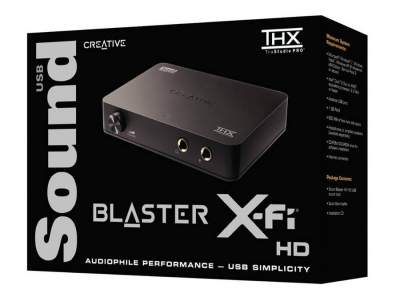 CREATIVE SOUND BLASTER X-FI HD USB CARTE SON - Audio Card on Aster Vender