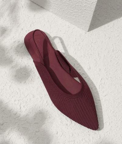 Elegant knit slingback flat sandals- EU 37-42 - Sandals
