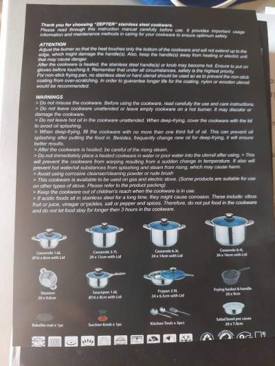 Zepter cookware 21 pcs set - Kitchen appliances on Aster Vender