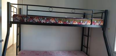 Double deck bed with mattresses - Bed frames, headboards, footboards