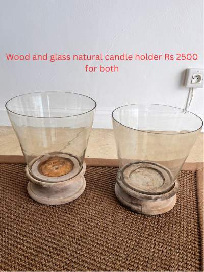 Bougeoir avec Socle en bois - Interior Decor on Aster Vender