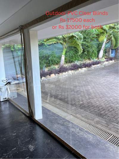 Outdoor PVC Clear Blinds - Garden Furniture on Aster Vender