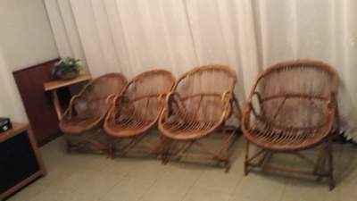 Rattan chairs and table - Sports shoes