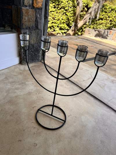 Black Stand Iron Candle Holder - Interior Decor on Aster Vender