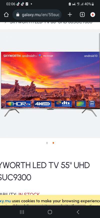 Tv 55 inch skyworth - All electronics products