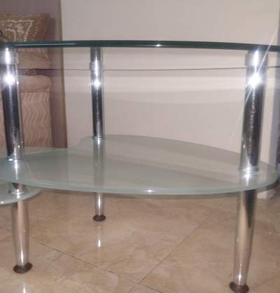 Glass table. - Tables