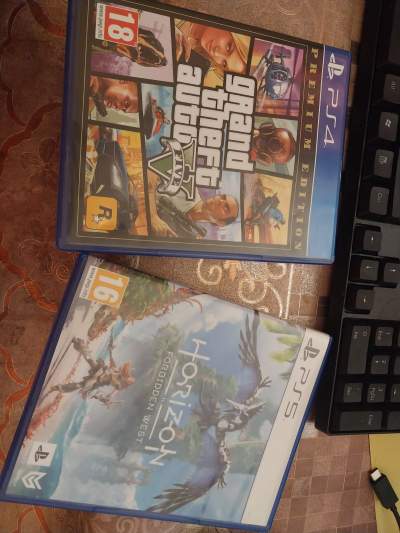 Grand theft Auto V New (ps4) and Horizon Forbidden west New (ps5) - PlayStation 4 Games