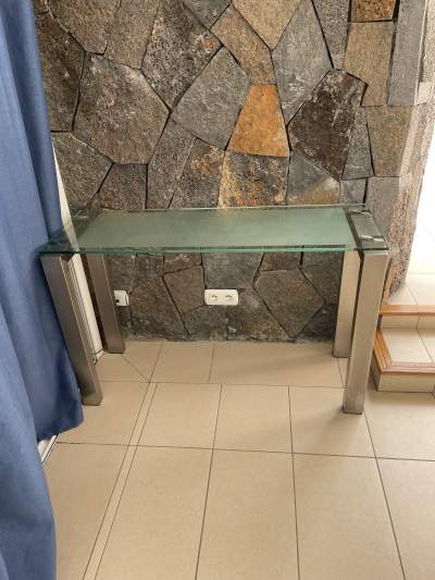 Glass side table - Tables