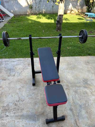 Bench+barbell - Fitness & gym equipment
