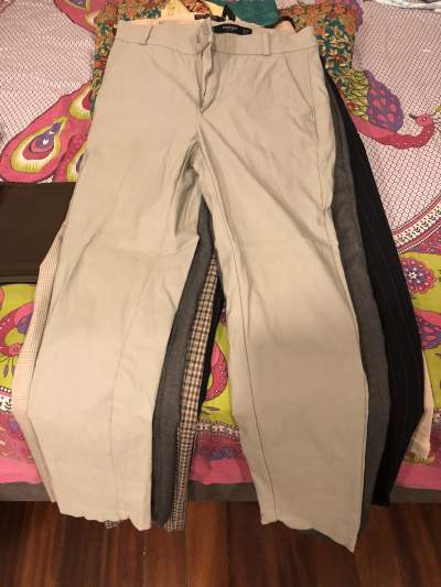 Grey off white Mango Pants size 34 - Pants & Leggings (Women)