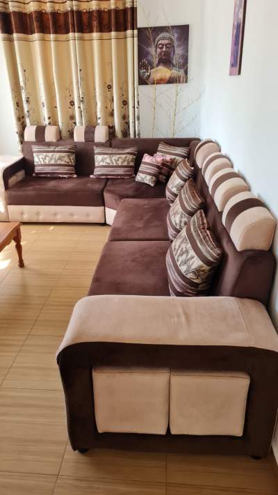 L Shape Sofa with Coffee table - Sofas couches