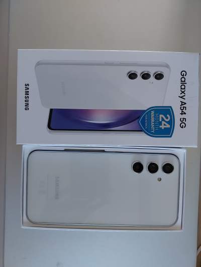 Samsung Galaxy A54 5G 'Awesome White' - colour - Galaxy A Series on Aster Vender