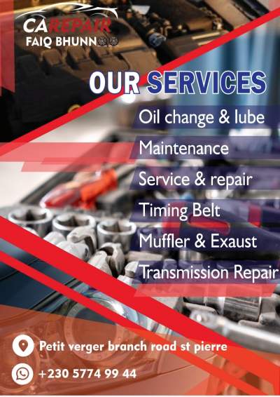 Car repair services - Vehicles Servicing & Repair