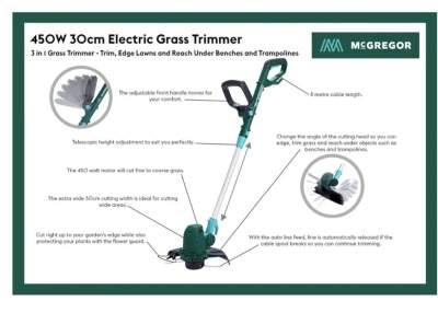 Cordless Grass Trimmer with 2 Batteries - All Hand Power Tools on Aster Vender