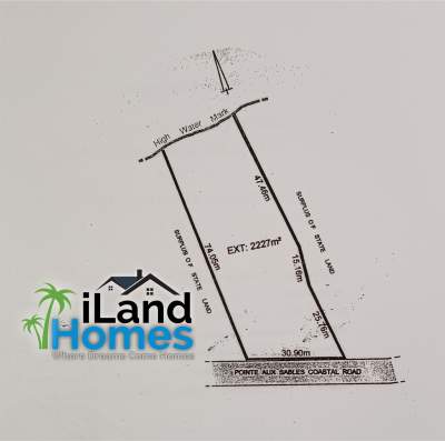 Residential land for Sale at Pointe aux Sables with sea access - Land