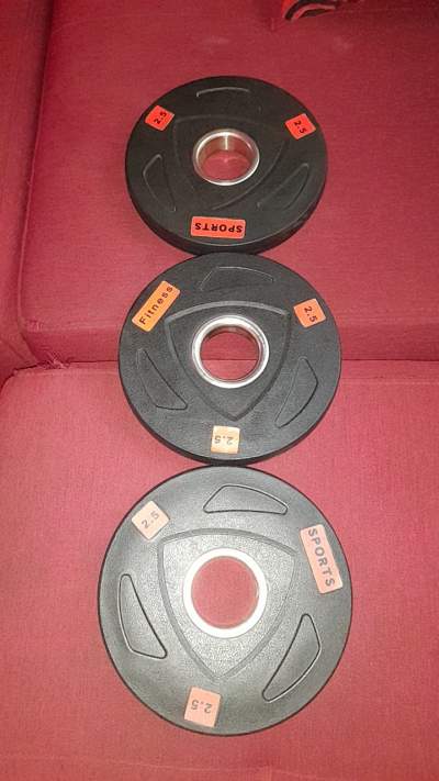 3 Weight plates - Fitness & gym equipment