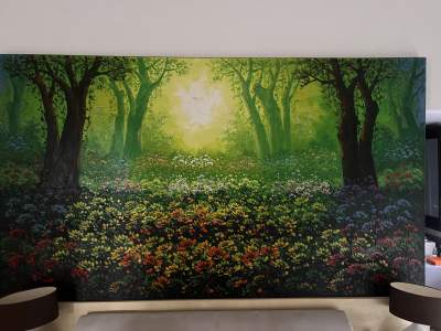 Floral Forest Painting from Bali - Interior Decor