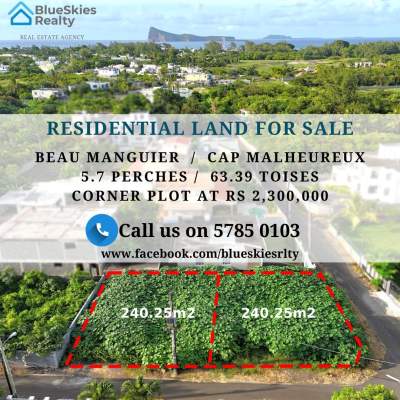 Residential Land of 63.39 toises for sale in Beau Manguier - Land