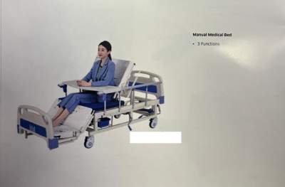 Medical bed 3 functions manual with mattress - Other Medical equipment