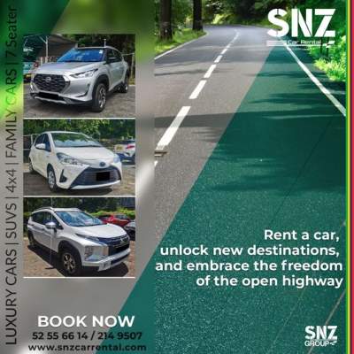 Luxury car rental Mauritius - SNZ - Other services