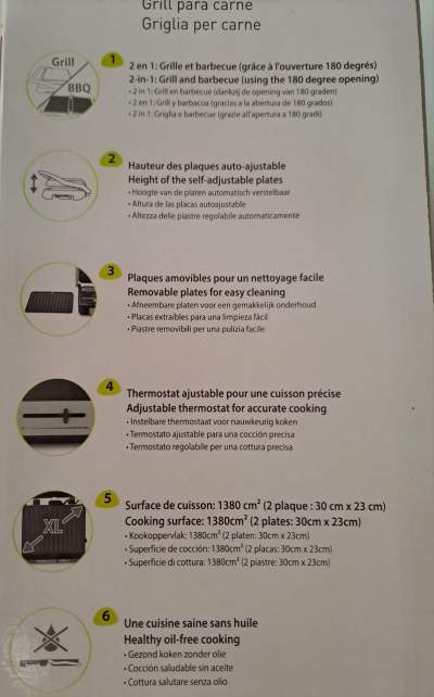 Mandine Electric Meat Grill and Barbecue - Kitchen appliances on Aster Vender