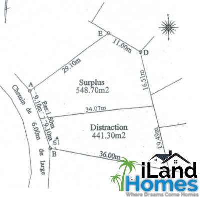 Land for sale in a morcellement at Petite Village St Antoine - Land on Aster Vender