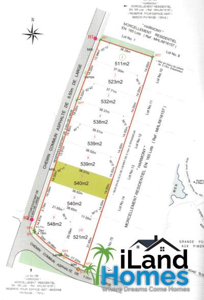 Residential land for sale at Pointe aux Piments - Land on Aster Vender