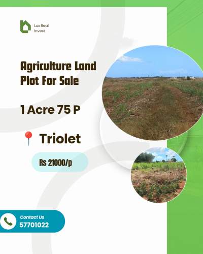 Agriculture Land - Triolet - Land on Aster Vender
