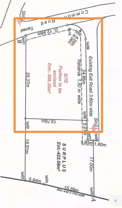 Residential Land for Sale – St François, Calodyne - Land