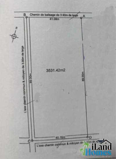 Residential Land for Sale – Chemin 20 Pieds - Land