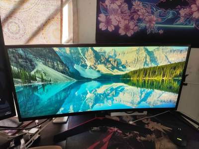 LG 34 inch ultra wide curved 2560*1080 1080p+ Monitor 144hz 1MS used - LED Monitor on Aster Vender