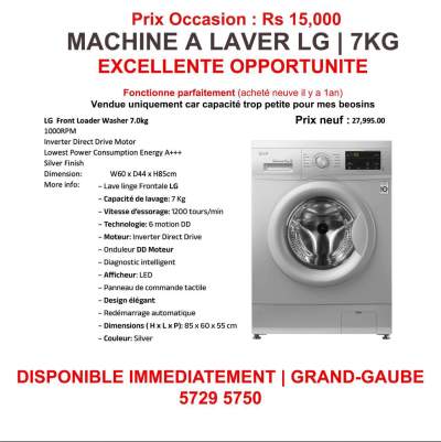 MACHINE A LAVER LG | 7KG - All household appliances