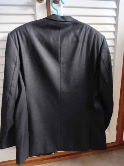 Mokafeisi Men's Blazer - Black, Super 120 Wool, Parisstyle - Jackets & Coats (Men)