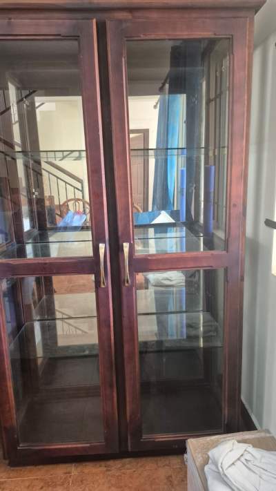 Wooden and Glass Cabinet - Buffets & Sideboards on Aster Vender