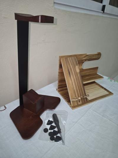 2 Piece Solid Wood Organizer Set For Gaming & Office Use. - Desks & desk sets