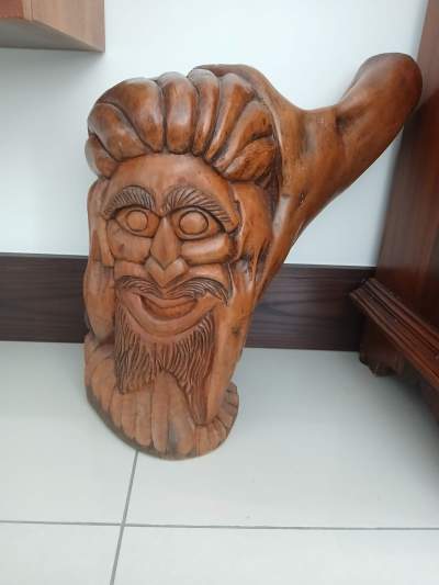 SCULPTURE DANS UN TRONC D ARBRE CREE PAR UN KANAK NOUELLE CALEDONIE - Interior Decor on Aster Vender