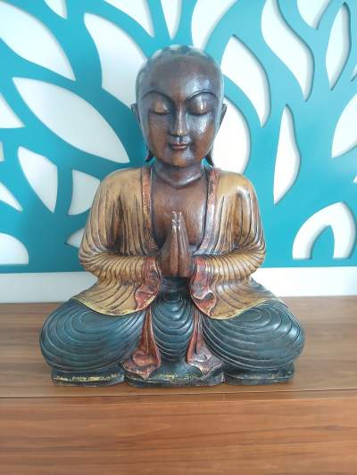 buste en bois   BOUDDHA - Interior Decor