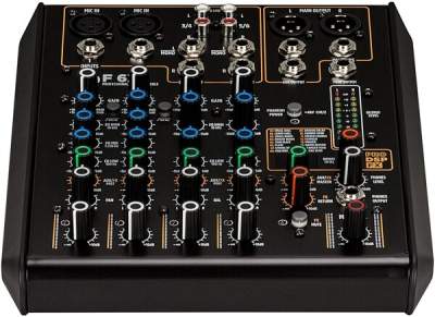 RCF F6 X | 2 Mic, 2 Stereo Inputs – FX Engine | Compact 6-Channel Analog Mixer - Other Musical Equipment