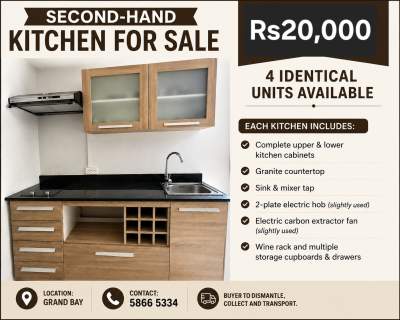 3 SECOND-HAND KITCHENS FOR SALE - Buffets & Sideboards on Aster Vender