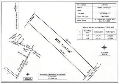 Land for Sale in Amaury, Rivière du Rempart - 1,908.74m² for Rs 3.6 Million - Land